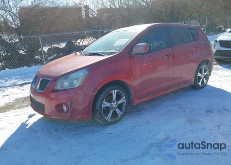 2009 Pontiac Vibe Gt z USA, uszkodzony, nr VIN 5Y2SR67089Z412389